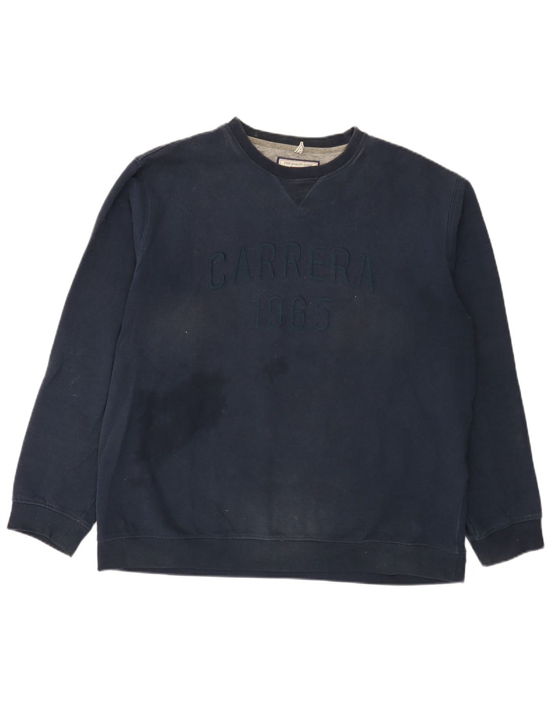 Męska bluza z grafiką Carrera, sweter 2XL, granatowa, bawełniana