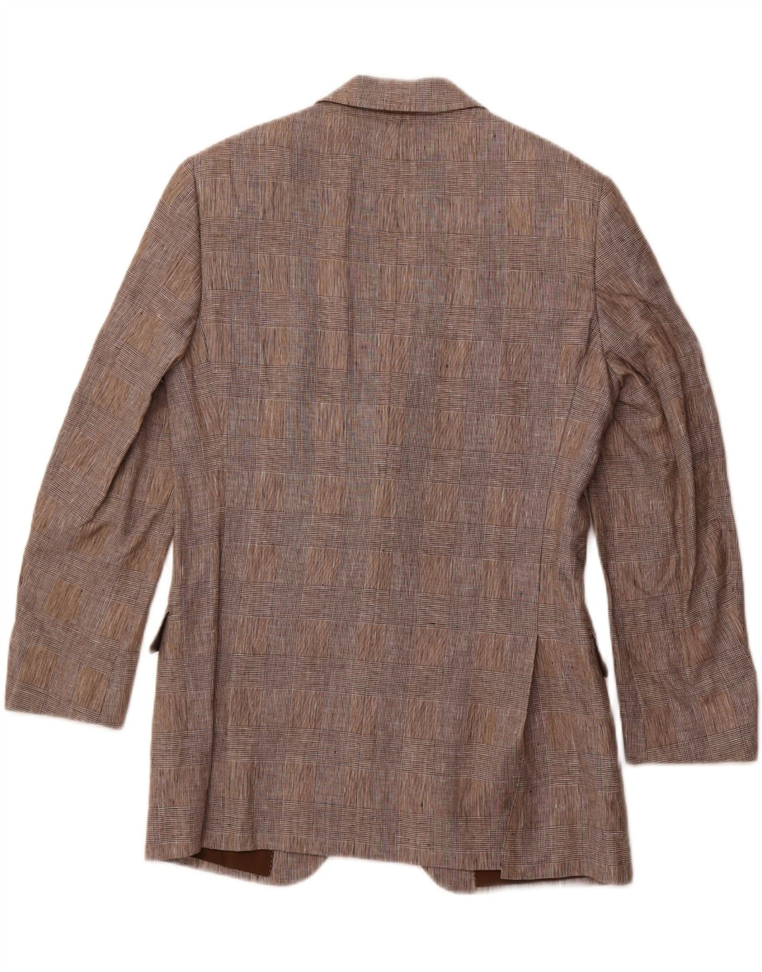 PAL ZILERI Męska marynarka zapinana na 2 guziki IT 48 Średnioszara, lniana krata