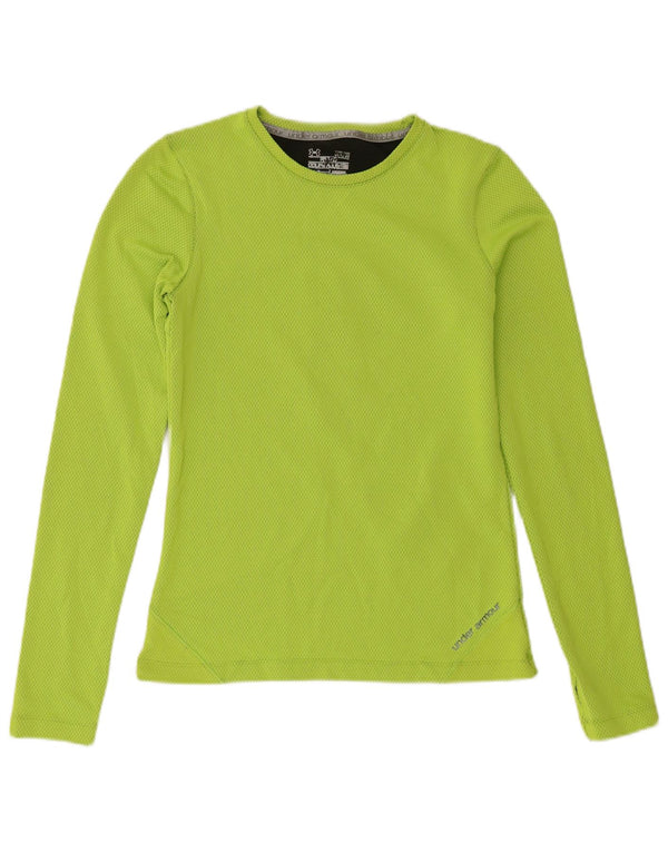 Damski top Under Armour Cold Gear z długim rękawem, UK 12, średni zielony poliester