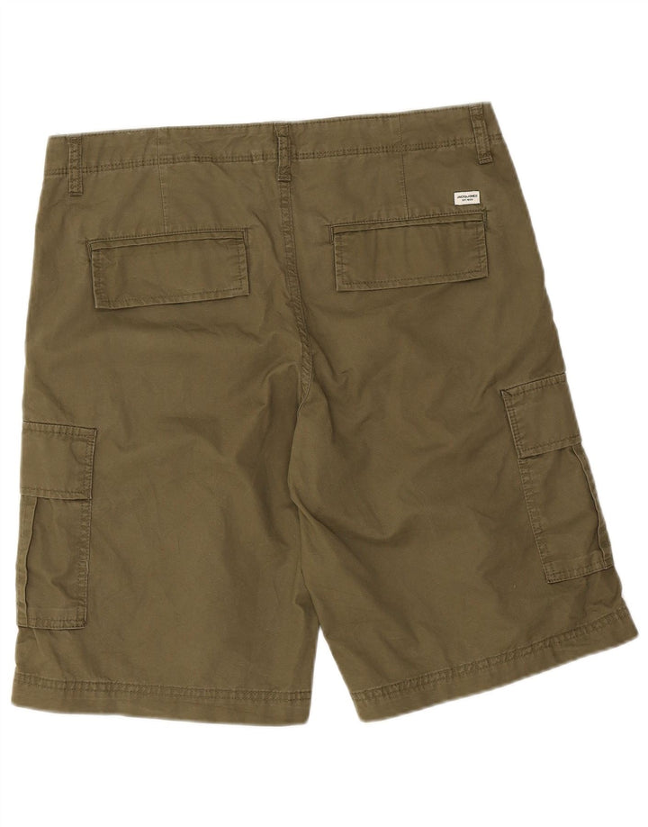 Męskie spodenki cargo Jack & Jones, średnie W34, bawełna khaki