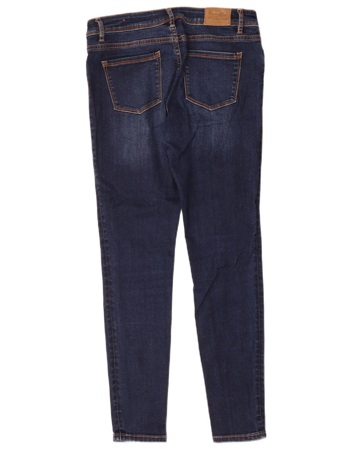 SUPERDRY Damskie dżinsy Alexia Jegging W29 L30 Granatowa bawełna