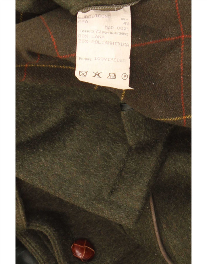 Płaszcz męski Steinbock IT 48, średnia wełna khaki