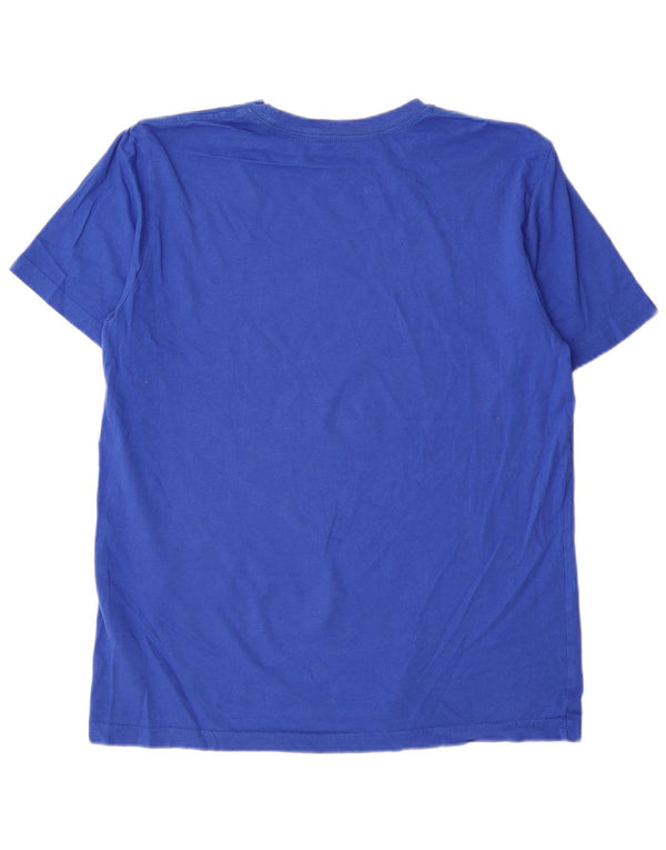 Męski T-shirt Nike o regularnym kroju, duży, niebieski, bawełniany