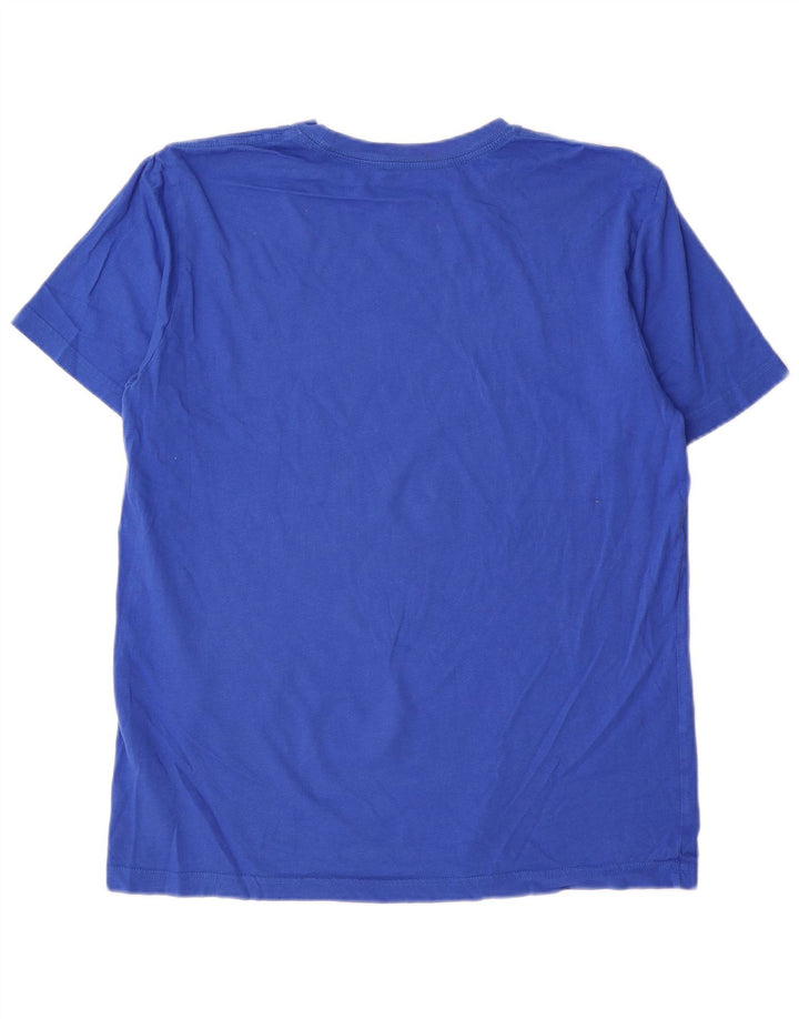 Męski T-shirt Nike o regularnym kroju, duży, niebieski, bawełniany