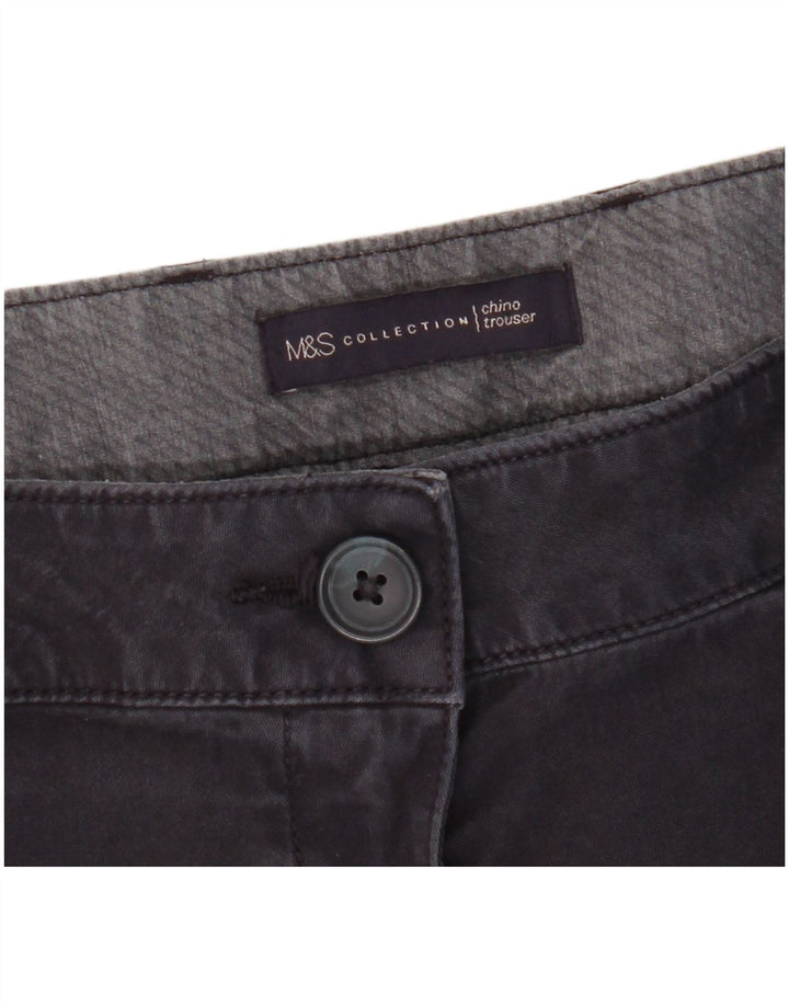 Spodnie damskie Marks & Spencer Straight Chino W38 L28 Granatowe