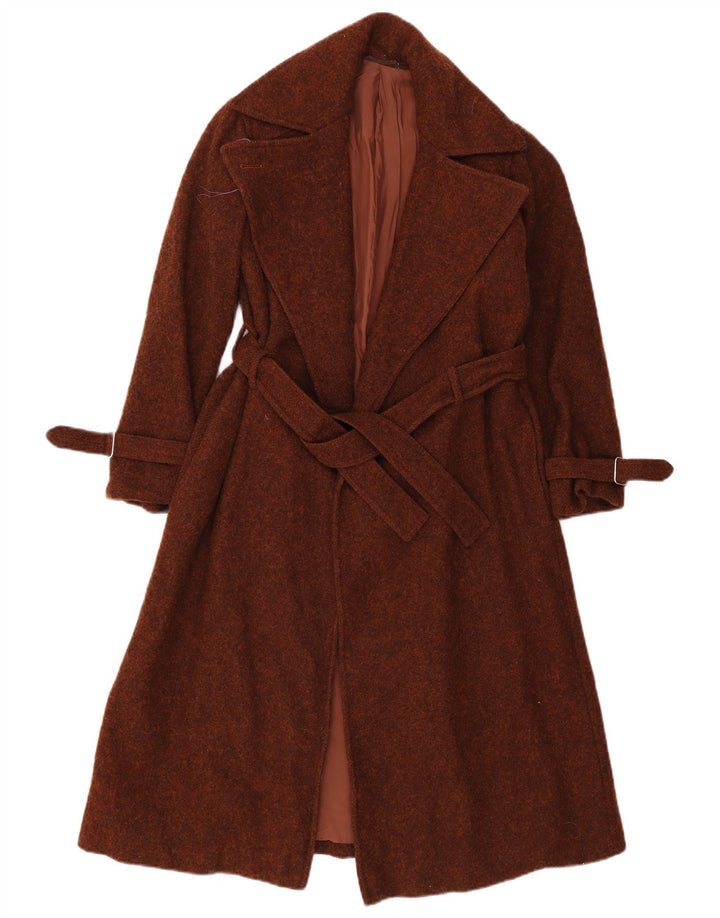Płaszcz damski w stylu vintage UK 8 Small Brown