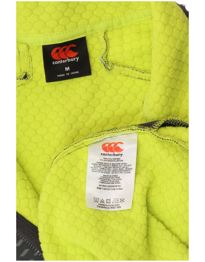 Męski dres Canterbury IRFU z zamkiem błyskawicznym na szyi, średni czarny poliester