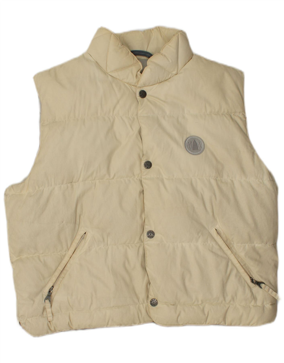 Męska wyściełana kamizelka Murphy & Nye UK 38 Medium Off White