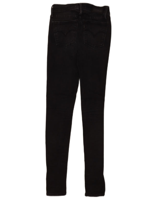 Damskie jeansy Levi's 710 Super Skinny W25 L30 Czarna bawełna