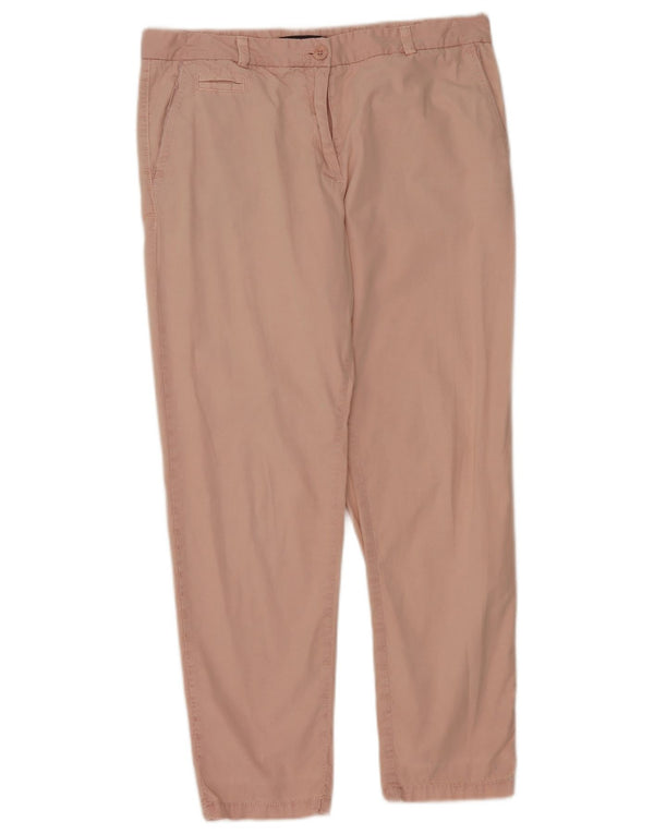 Marks & Spencer Damskie proste spodnie chino UK 14 duże W34 L28 różowe