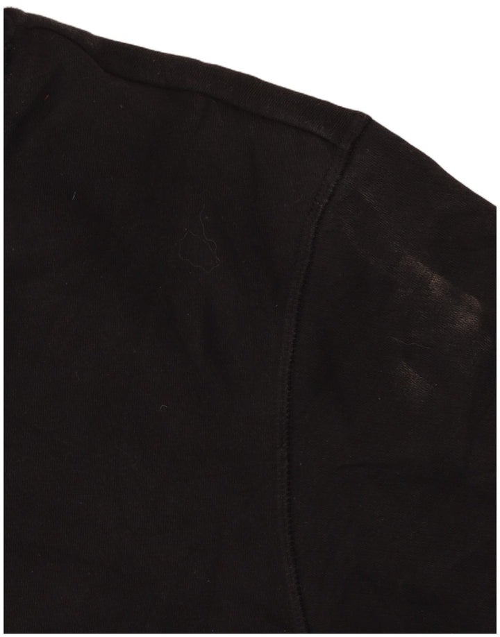 Adidas Męska bluza z kapturem, mała, czarna, bawełniana