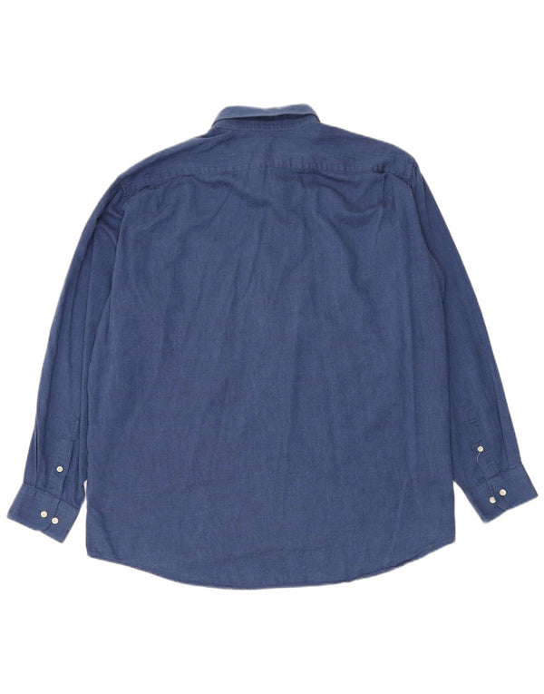 Koszula męska Lacoste rozmiar 43 XL, niebieska, bawełniana