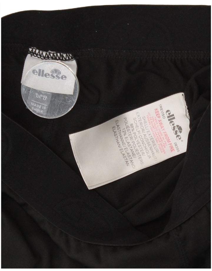 Legginsy damskie Ellesse UK 8 Small, czarne, poliestrowe