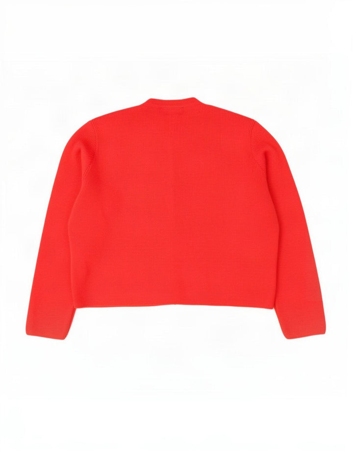 Marks & Spencer Damski sweter oversize UK 16, duży, czerwony akryl