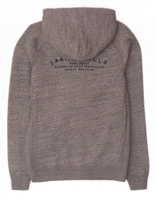 Męski sweter z kapturem i zamkiem Jack Wills, mały, szary, z bawełny w cętki