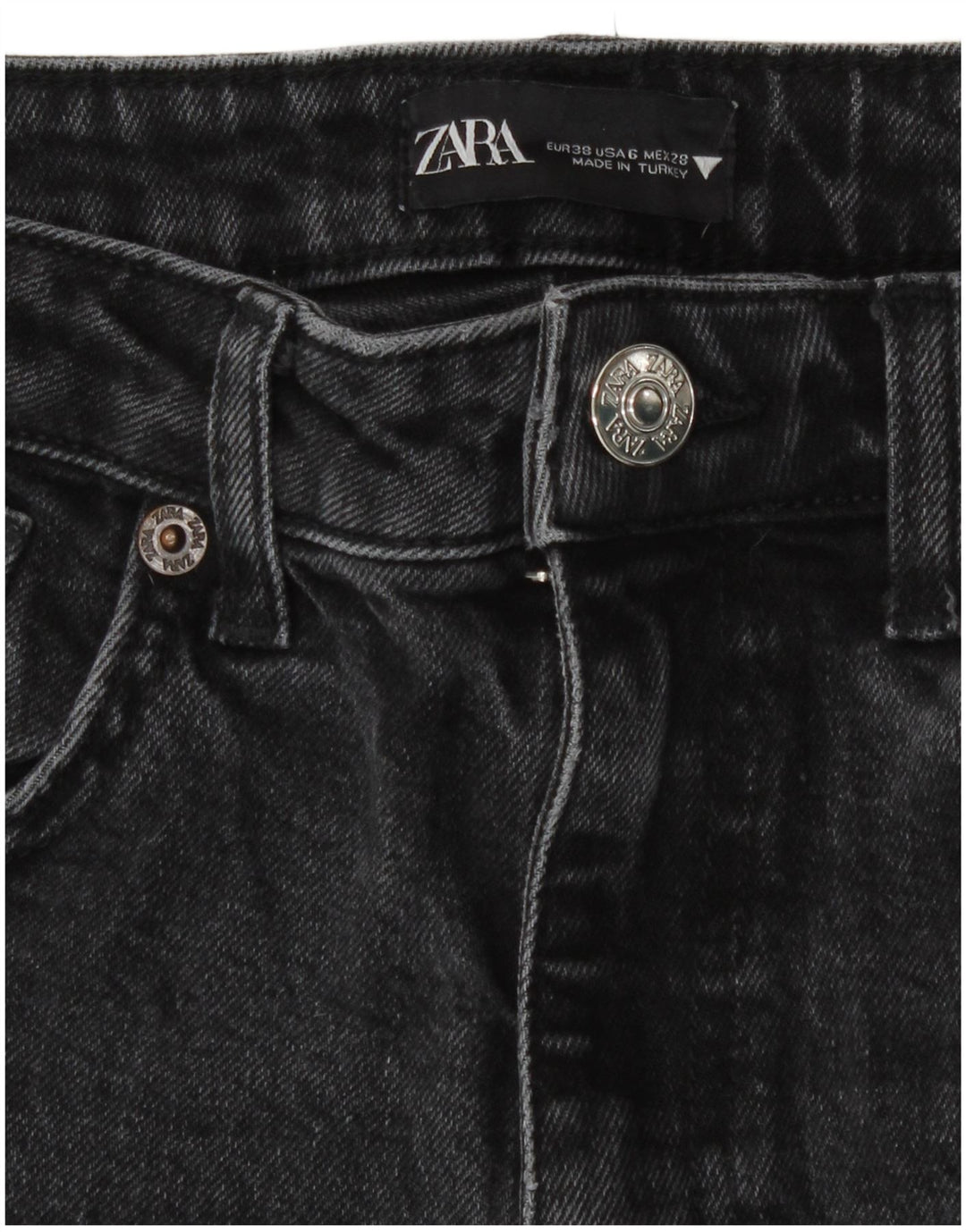 Damskie proste dżinsy Zara EU 38 Small W28 L26 Szare