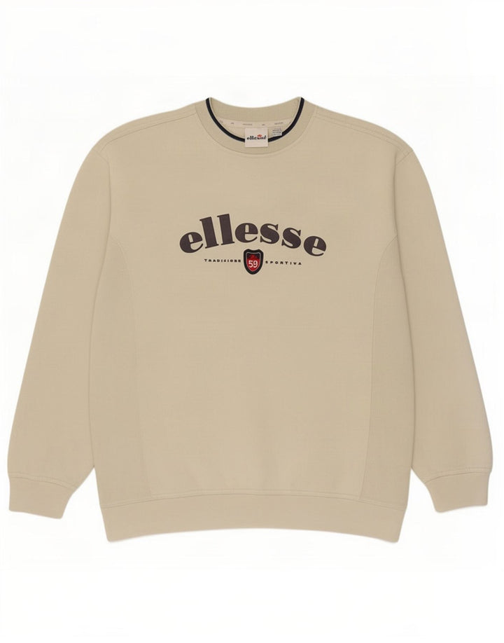Męski sweter z grafiką Ellesse UK 42/44, duży beż