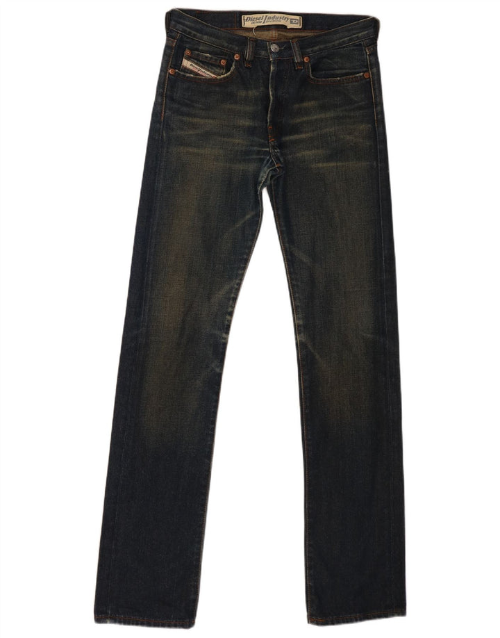 Damskie jeansy Diesel Larkee Straight W25 L32 Niebieskie bawełniane
