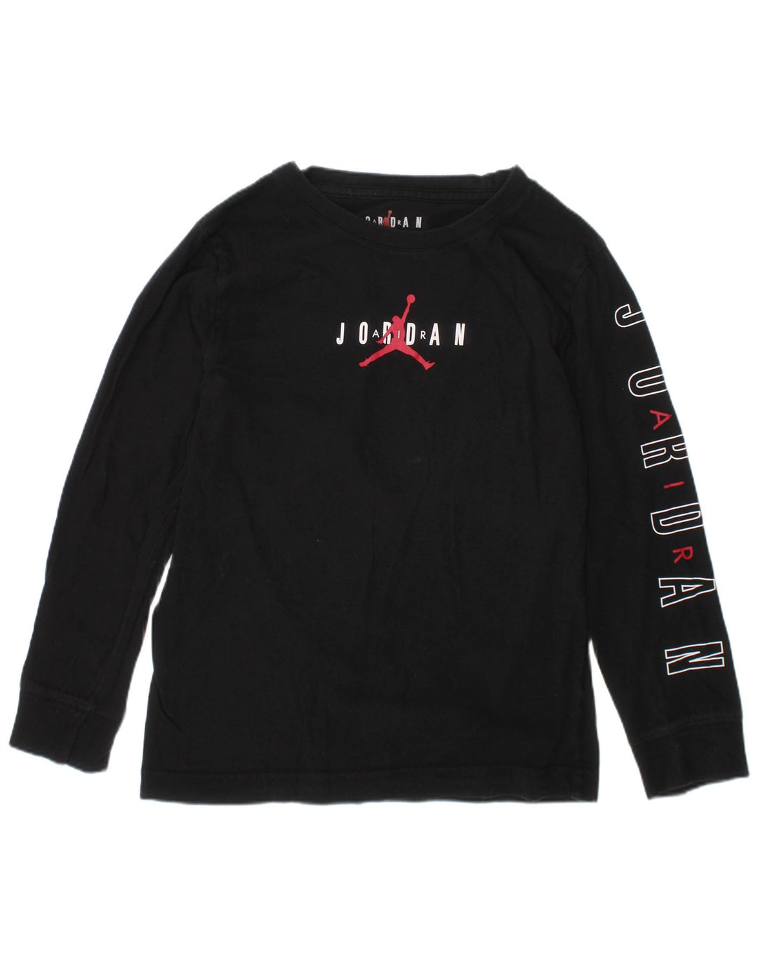 Chłopięcy top z grafiką JORDAN z długim rękawem, 6-7 lat, duży, czarny