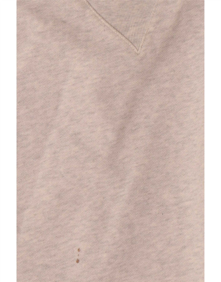 Crew Clothing Męska bluza z kapturem XL, szara, nakrapiana bawełna