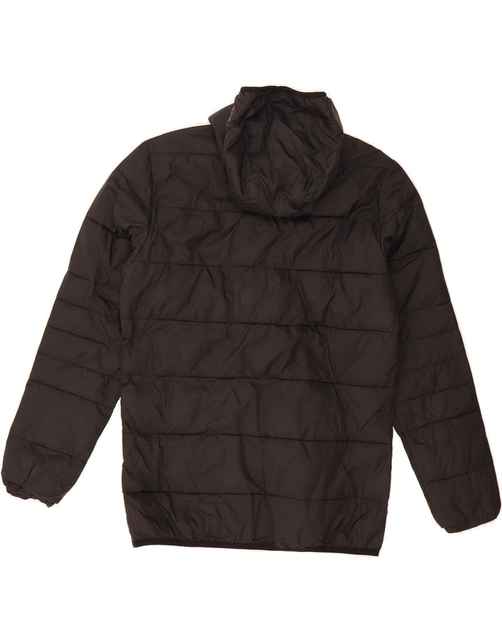 JACK & JONES Mens Hooded Padded Jacket UK 36 Small Black Polyester Vintage Jack & Jones and Second-Hand Jack & Jones from Messina Hembry 