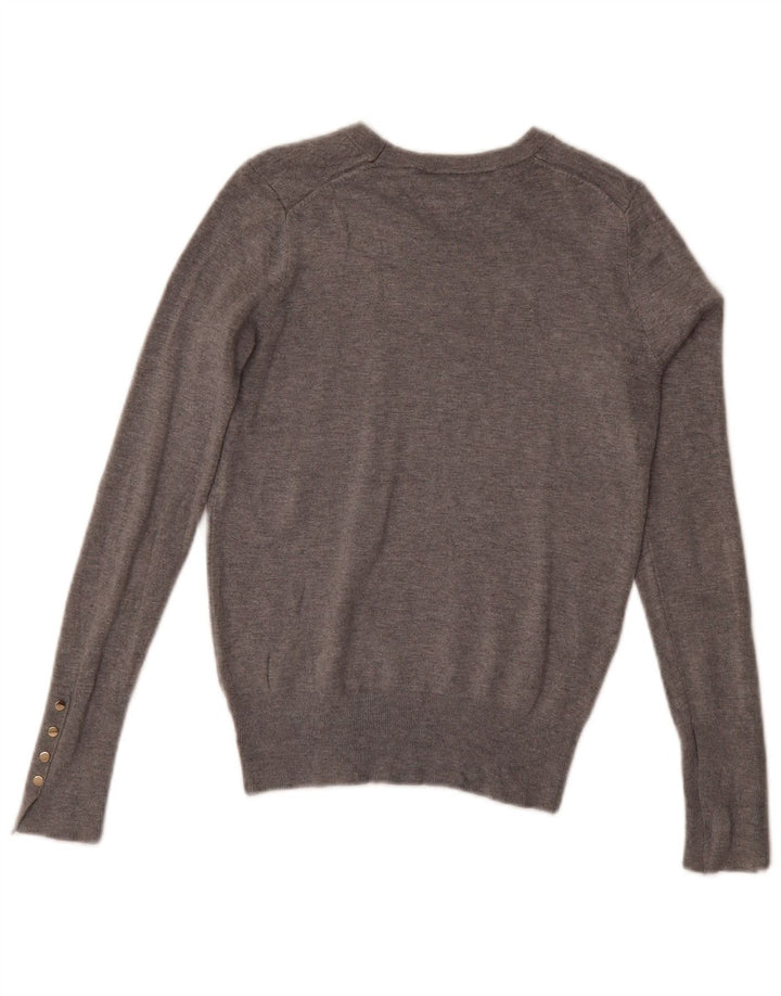 Sweter damski Zara z dekoltem w łódkę UK 12, średni szary