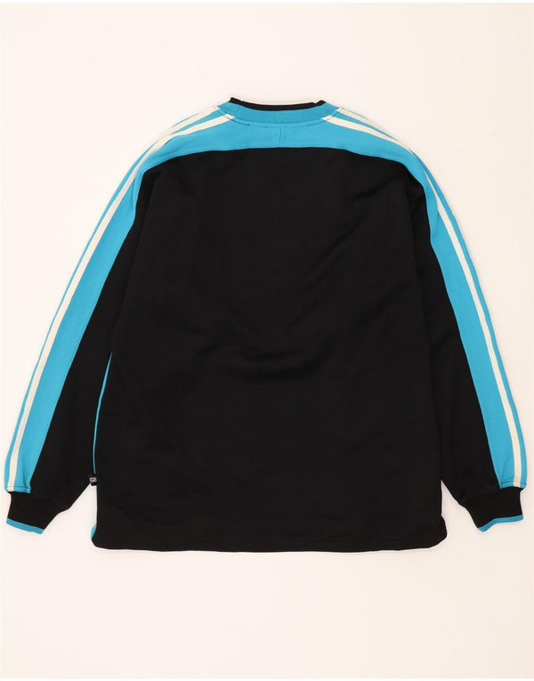Bluza męska Adidas Jumper UK 34/36 Mały czarny poliester z blokami kolorów
