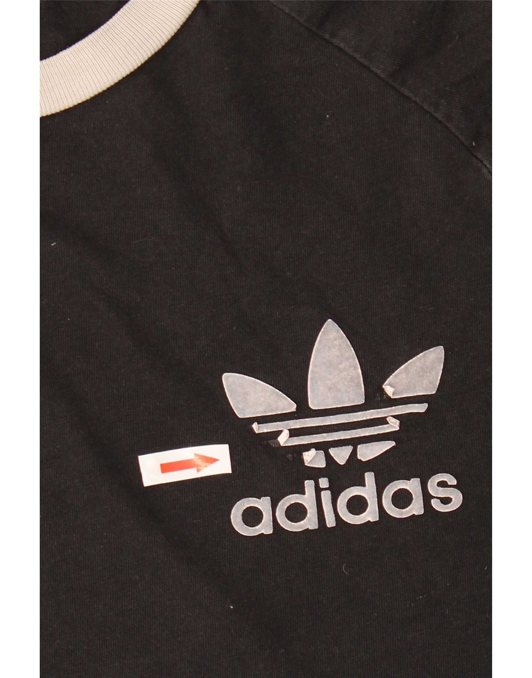 Adidas Męska koszulka Top, duża, czarna, bawełniana z blokami kolorów