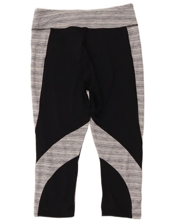 Damskie legginsy Champion Capri UK 18 XL, poliester w czarne paski