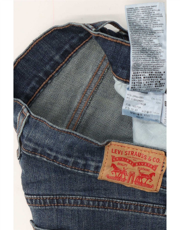 Damskie spodenki jeansowe Levi's W28 Średni niebieski, bawełniany