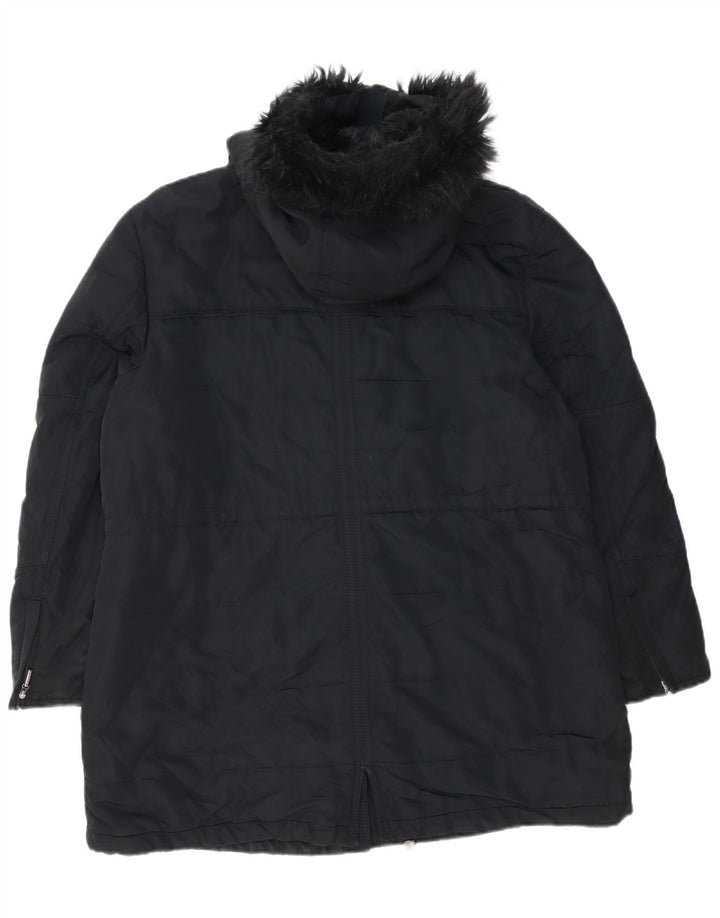 Marks & Spencer Damska kurtka parka z kapturem i autografem, UK 18 XL, czarna