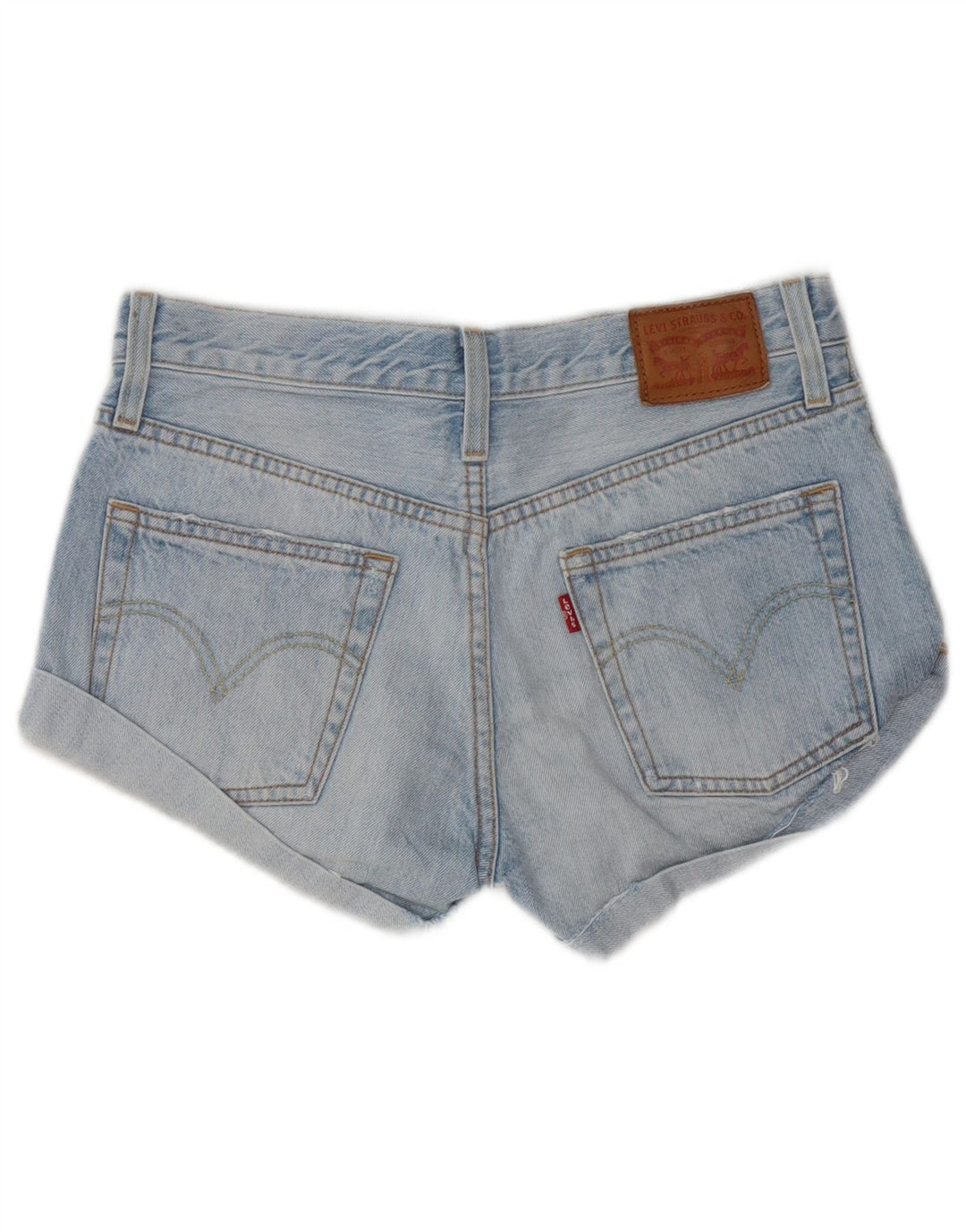Damskie spodenki jeansowe Levi's w trudnej sytuacji W24 XS, niebieska bawełna