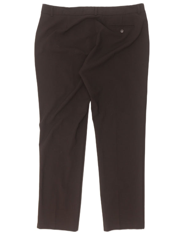 Marks & Spencer Damskie proste spodnie codzienne UK 16 duże W36 L31 czarne