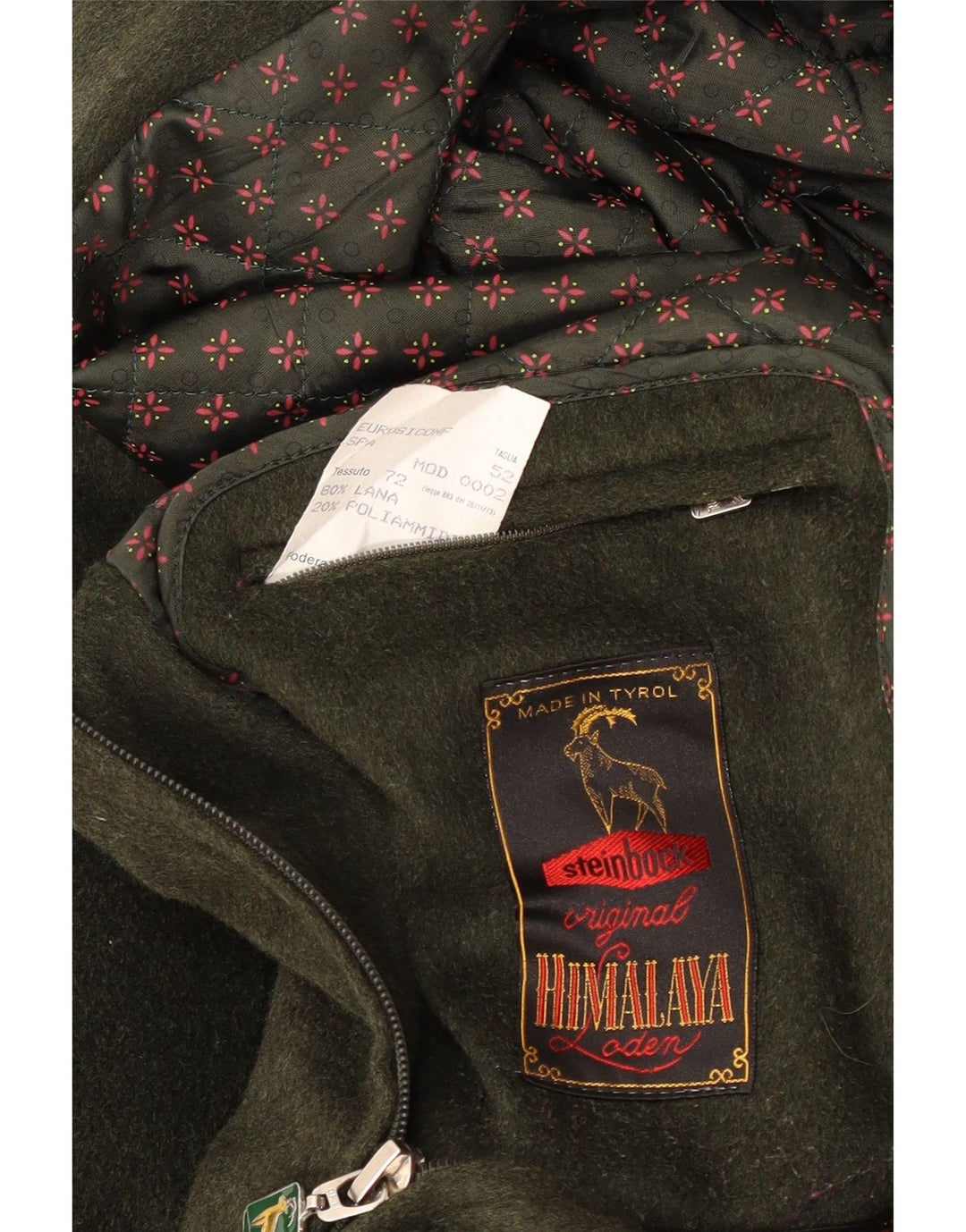 Męska kurtka wiatrówka Bomber Steinbock EU 52 XL, zielona wełna