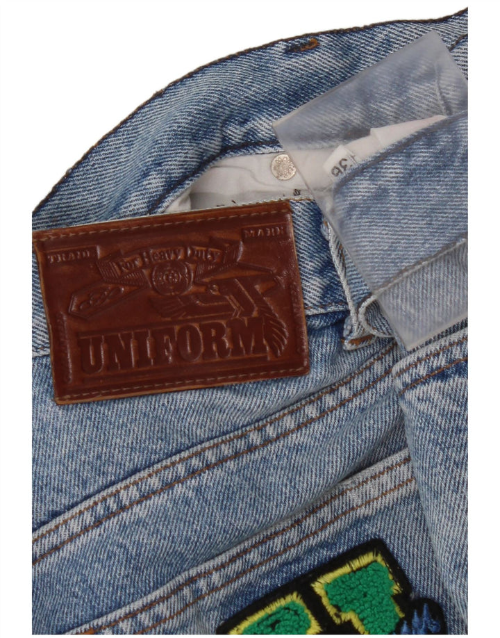 UNIFORM Męskie proste dżinsy W32 L30 Niebieskie