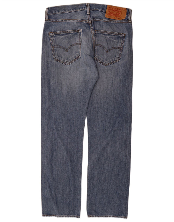 Męskie jeansy Levi's 501 Straight W32 L32 Niebieskie bawełniane