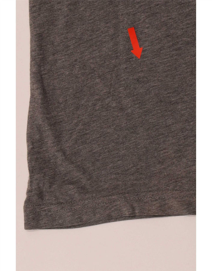 Męski T-shirt Puma z grafiką, mały, szary, bawełniany
