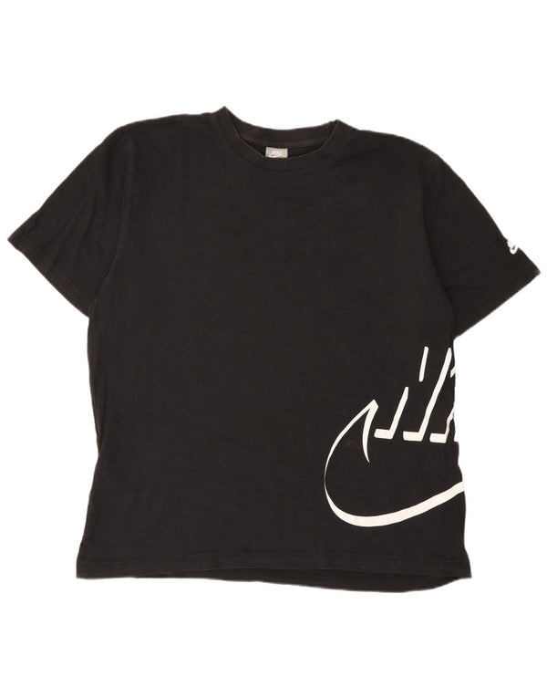 Męska koszulka z grafiką Nike Top UK 46/48 XL, czarna bawełna