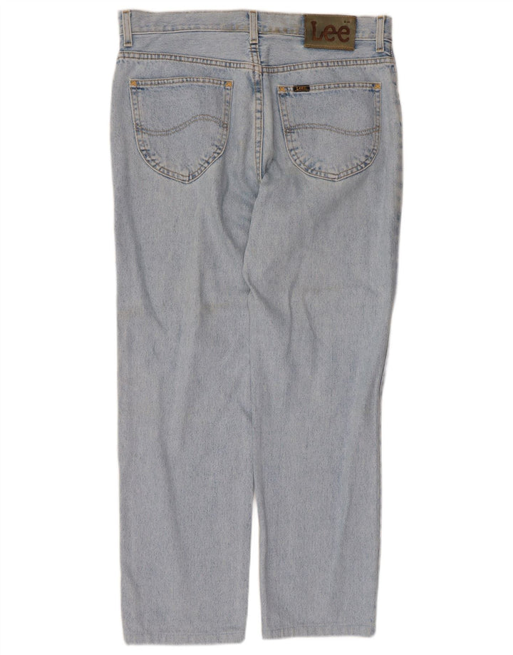 Damskie jeansy Lee Straight W34 L26 Niebieskie bawełniane