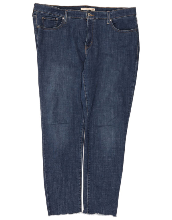 Damskie dżinsy Levi's 311 Shaping Skinny US 18 2XL W36 L30 Niebieskie bawełniane