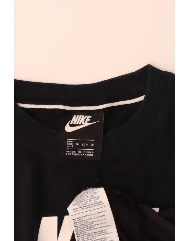 Damskie body graficzne Nike UK 6 XS, czarna bawełna