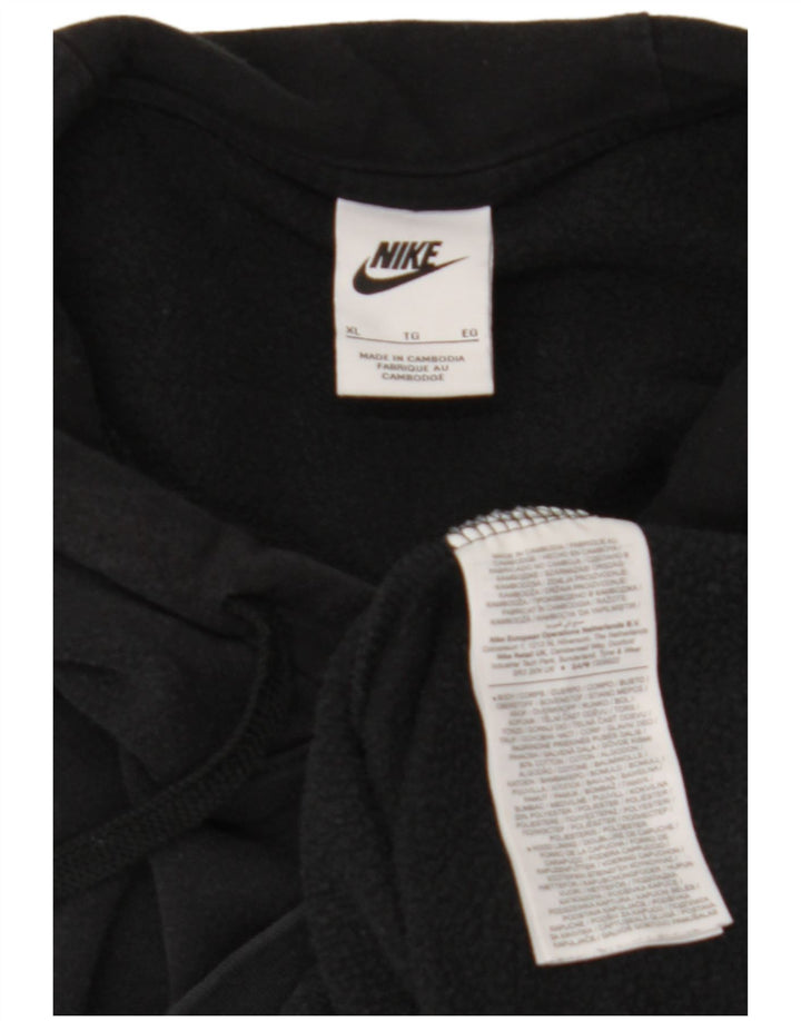 Męski sweter z kapturem NIKE XL, czarny, bawełniany