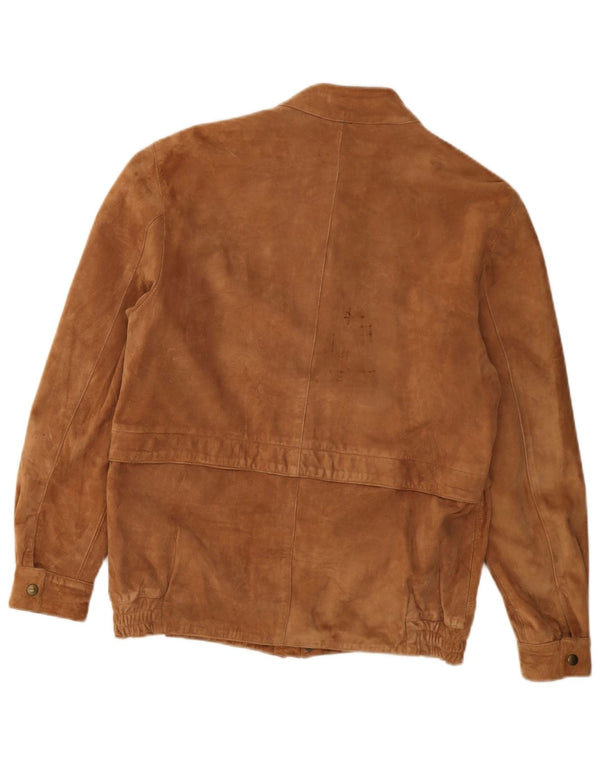 Damska kurtka zamszowa w stylu vintage IT 48 XL Beżowa skóra
