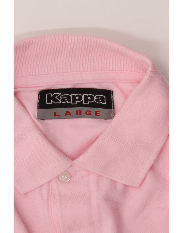 KAPPA Mens Polo Shirt Large Pink Cotton Vintage Kappa and Second-Hand Kappa from Messina Hembry 