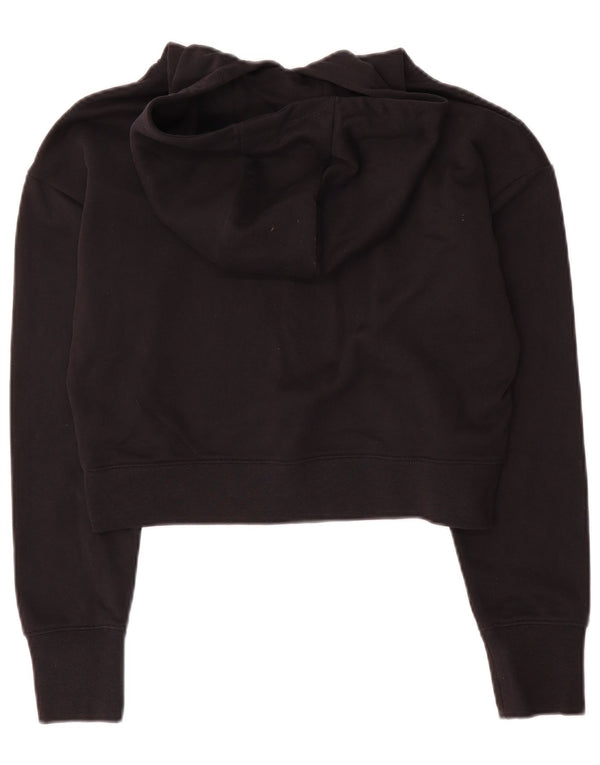 Dziewczęca bluza z kapturem Nike Crop Graphic 13-14 lat XL, czarna, bawełniana