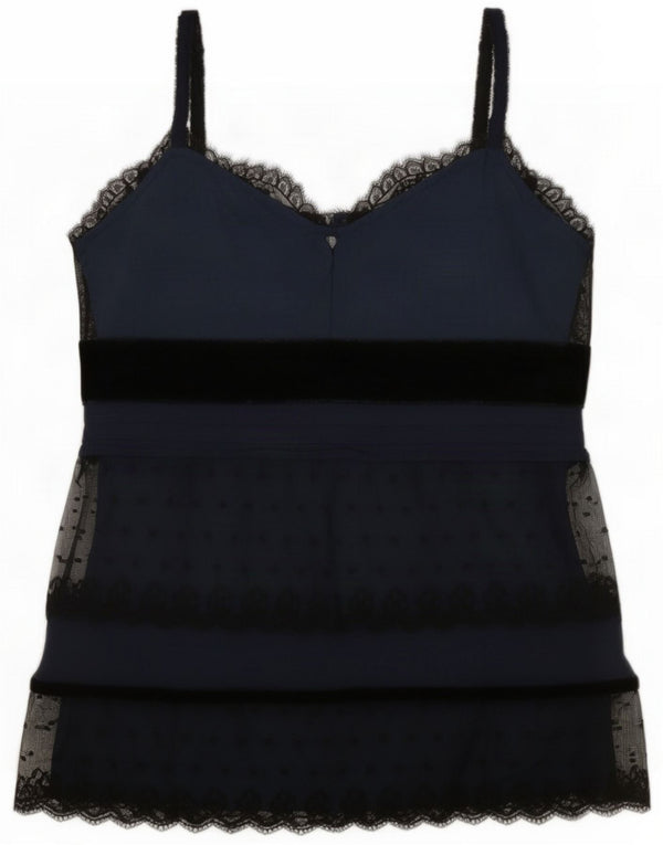 Oasis Womens Cami Top UK 10 Small Black Viscose