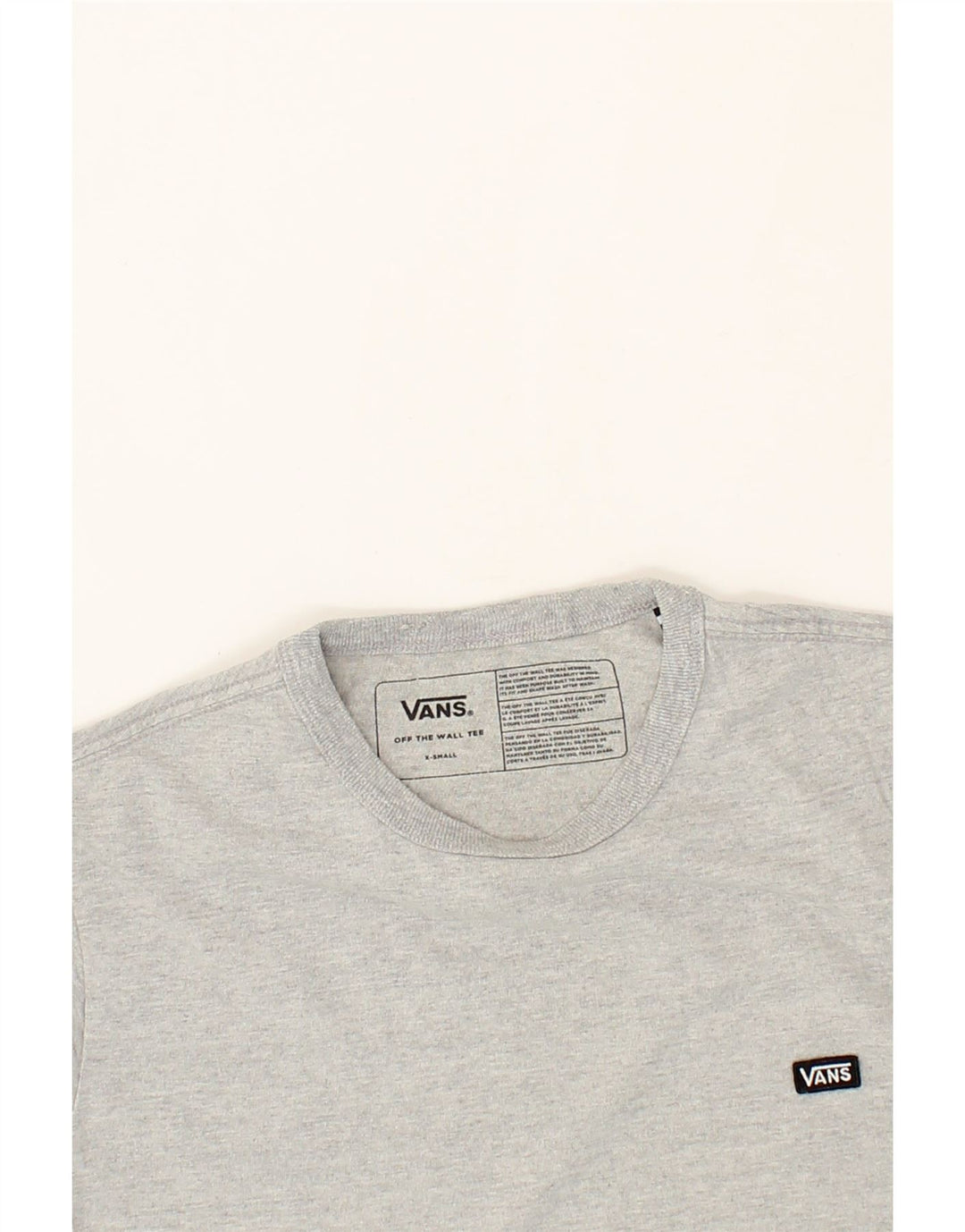 VANS Mens T-Shirt Top XS Grey Cotton Vintage Vans and Second-Hand Vans from Messina Hembry 
