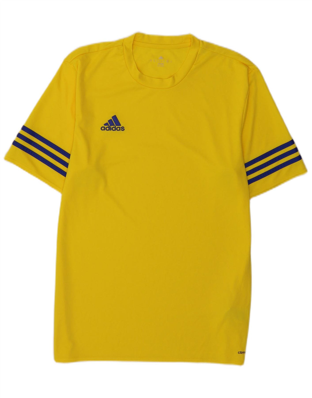 Męska koszulka Adidas Climalite Top, średni żółty poliester