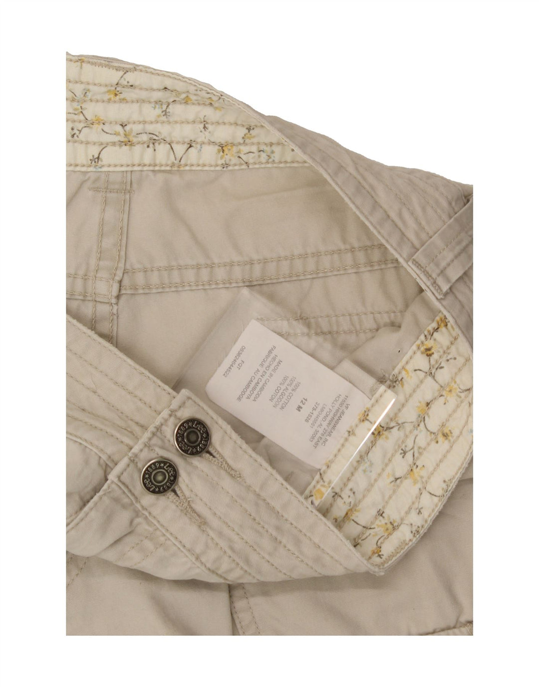LEE Womens Cargo Shorts US 12 Large W34 Beige Cotton Vintage Lee and Second-Hand Lee from Messina Hembry 