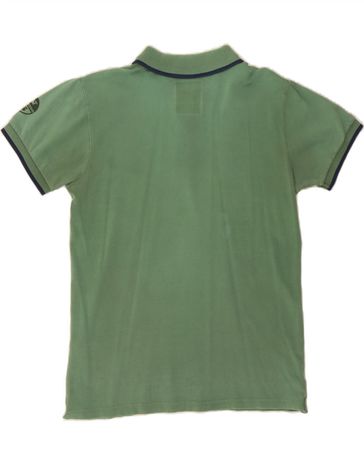 NORTH SAILS Mens Polo Shirt Medium Green Cotton Vintage North Sails and Second-Hand North Sails from Messina Hembry 